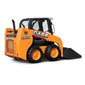 Locação de mini carregadeira CASE SR 150 em obra