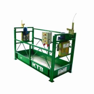 Andaime suspenso motorizado para locação, com motor SEW e plataforma segura para obras em altura.